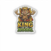 Koning van het Bos Sticker (Voorkant)