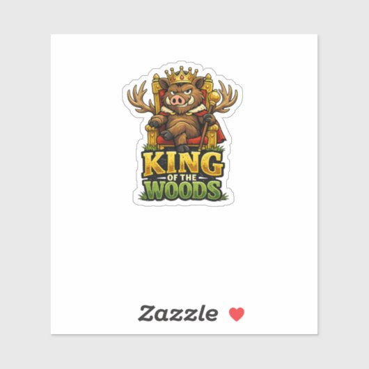 Koning van het Bos Sticker (Vel)