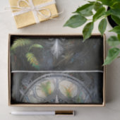 Koning van het bos, zilveren kroon van varens tissuepapier (Geschenk)