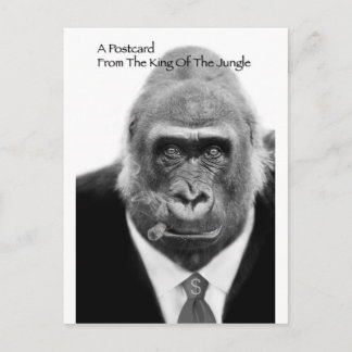 koning van het briefkaart van de oerwoud