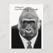 koning van het briefkaart van de oerwoud (Voorkant)