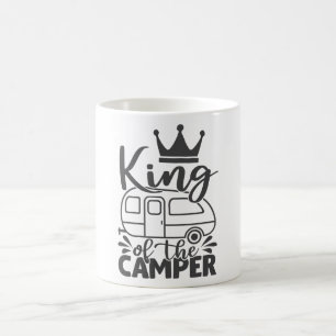 Koning van het Camper Funny Quote Camping Gezegde Koffiemok