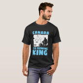 Koning van het Canadese ijsvissen T-shirt (Voorkant volledig)
