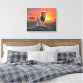 Koning van het gouden licht canvas afdruk (Insitu (Slaapkamer))