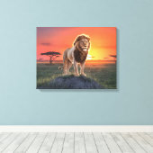 Koning van het gouden licht canvas afdruk (Insitu (Houten vloer))