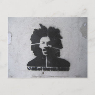 Koning van het Graffiti-Briefkaart van de eilanden Briefkaart