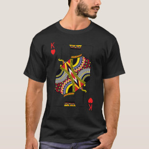 Koning van het hart Easy Halloween Costumes Front T-shirt