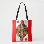 Koning van het hart en de hartenkoningin tote bag (Voorkant)