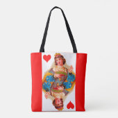 Koning van het hart en de hartenkoningin tote bag (Achterkant)