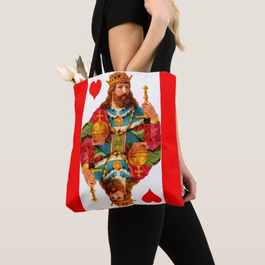 Koning van het hart en de hartenkoningin tote bag (Dichtbij)