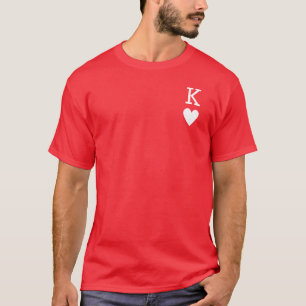 Koning van het hart - Spelkaartsymbool T-Shirt