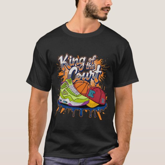 Koning van het Hof Basketbal Streetwear Graphic Te T-shirt (Voorkant)