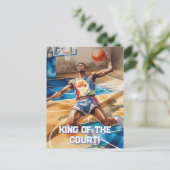 Koning van het hof! feestdagenkaart (Staand voorkant)