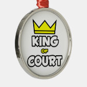 Koning van het Hof Metalen Ornament (Rechts)