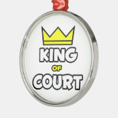 Koning van het Hof Metalen Ornament (Links)