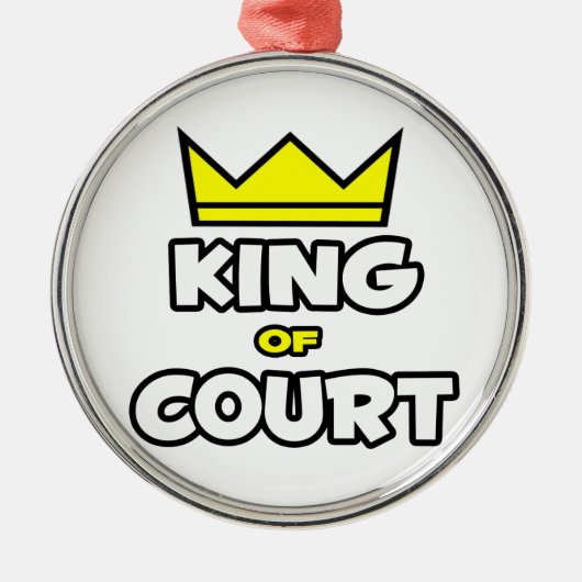 Koning van het Hof Metalen Ornament (Voorkant)