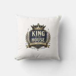 Koning van het huis decoratieve kussensloop kussen