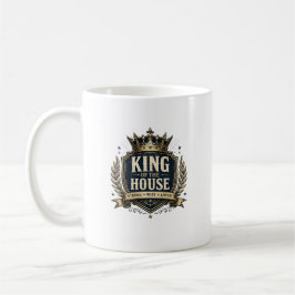 Koning van het huis Grappige Koninklijke Vader Kof Koffiemok