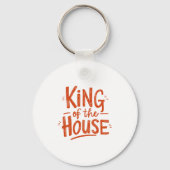 "Koning van het huis" vaders gift Sleutelhanger (Achterkant)