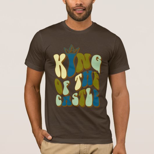 Koning van het Kasteel Papa T-shirt (Voorkant)