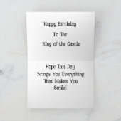 koning van het kasteel van Birthday Kaart (Binnen)