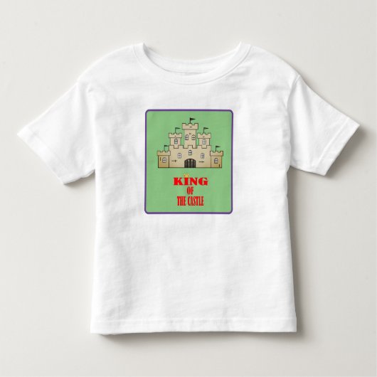 Koning van het kasteelontwerp kinder shirts (Voorkant)