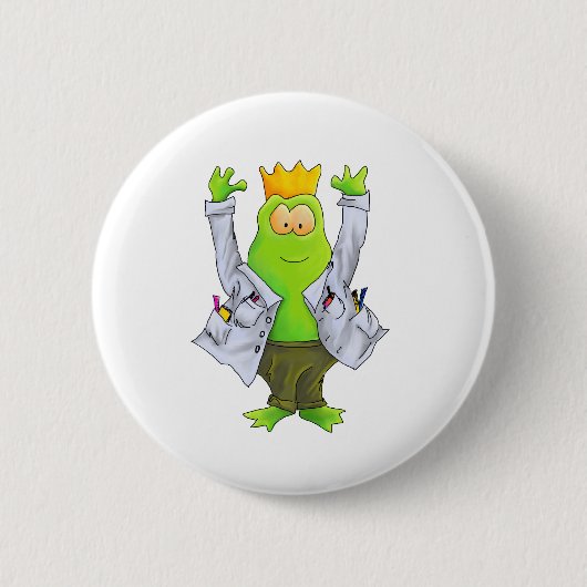 Koning van het Lab Ronde Button 5,7 Cm (Voorkant)