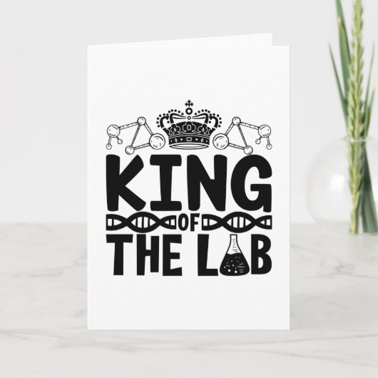 koning van het laboratorium voor technische wetens kaart (Voorkant)
