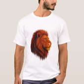 Koning van het Oerwoud – Fearless Neon Lion Roar T-shirt (Voorkant)
