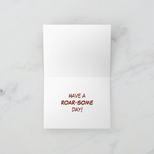 Koning van het Oerwoud Feestdagen Kaart (Binnen)