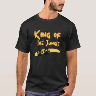 Koning van het Oerwoud in gedurfde majestueuze kun T-shirt
