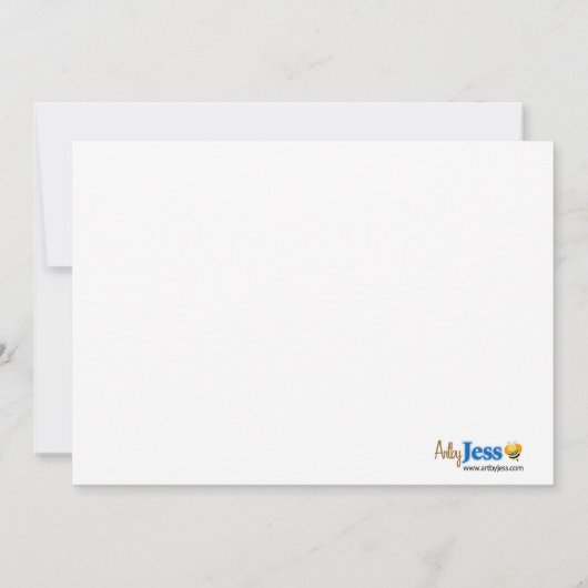 Koning van het Oerwoud Lion 5x7 Baby shower Uitnod Kaart (Achterkant)