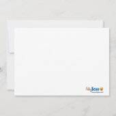 Koning van het Oerwoud Lion 5x7 Baby shower Uitnod Kaart (Achterkant)