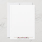 Koning van het Oerwoud Lion Baby shower 5x7 Uitnod Kaart (Achterkant)