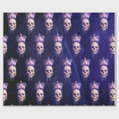 Koning van het Paars van de Dode Smelting Golden S Cadeaupapier (Vlak)