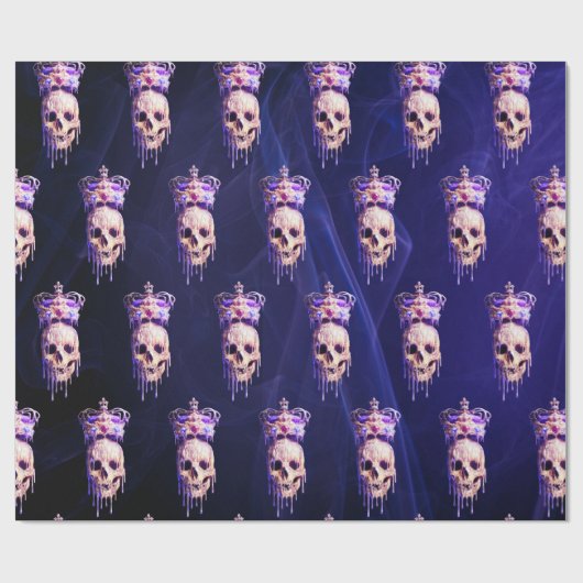 Koning van het Paars van de Dode Smelting Golden S Cadeaupapier (Vlak)