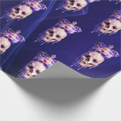 Koning van het Paars van de Dode Smelting Golden S Cadeaupapier (Hoek)