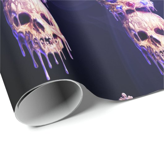 Koning van het Paars van de Dode Smelting Golden S Cadeaupapier (Rol Hoek)