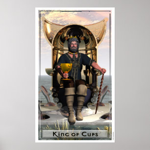 Koning van het Poster van Cups