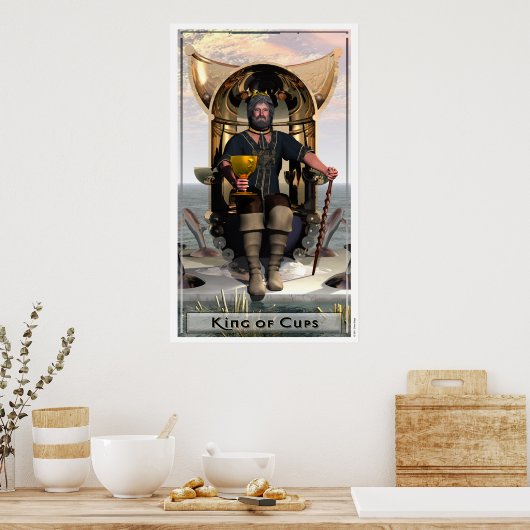 Koning van het Poster van Cups (Keuken)