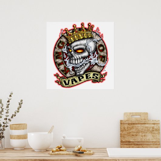 koning van het Poster Vapes (Keuken)