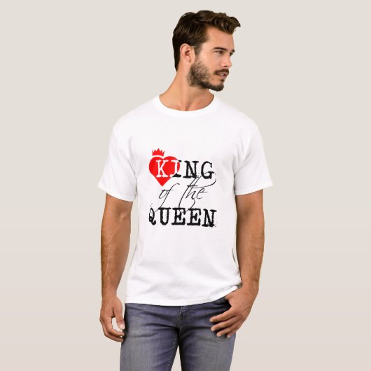 Koning van het rode hart van de koningin en een kr t-shirt (Voorkant volledig)
