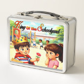 Koning Van Het Schoolplein | Metaal | Lunch Box (Voorkant)