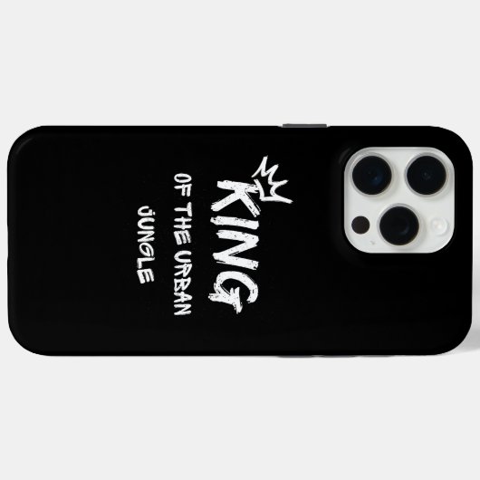 Koning van het Stedelijk Oerwoud Case-Mate iPhone Case (Achterkant (horizontaal))