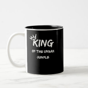 Koning van het Stedelijk Oerwoud Tweekleurige Koffiemok