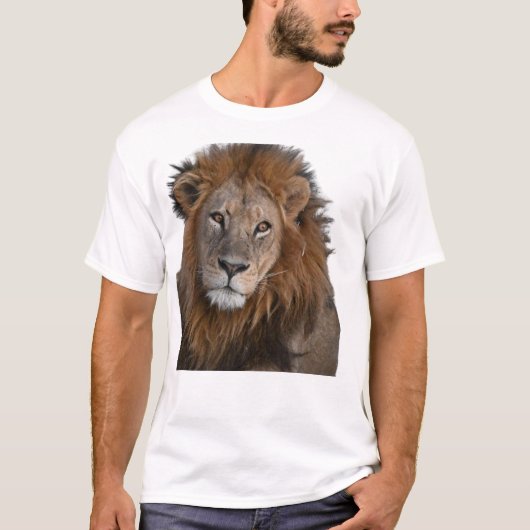 KONING VAN HET WILD | Bold Lion grafisch T-shirt (Voorkant)
