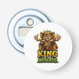Koning van het Woud Button Flesopener