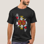Koning van Hij Spelen Kaarten Halloween Poker kled T-shirt (Voorkant)