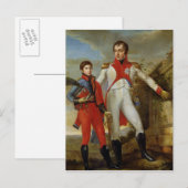 Koning van Holland en kroonprins van Holland Briefkaart (Voorkant / Achterkant)