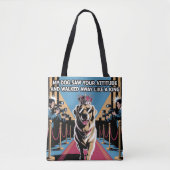 Koning van houding tote bag (Voorkant)